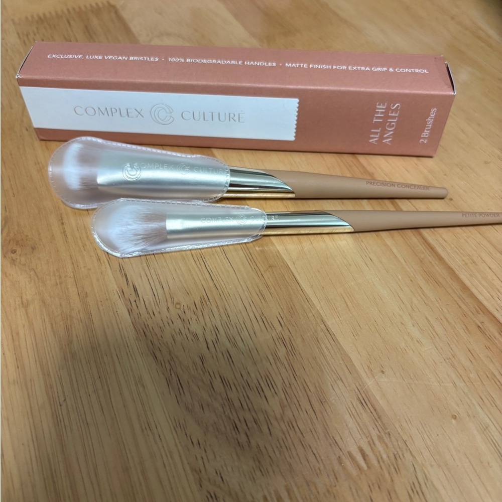 Complex Culture All The Angles Brush Set (2 Brushes) Angled ~ NEW In Box!!
